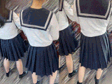【制服JKは癒しです!37 セーラー服JKを愛でる】見つめていたい!